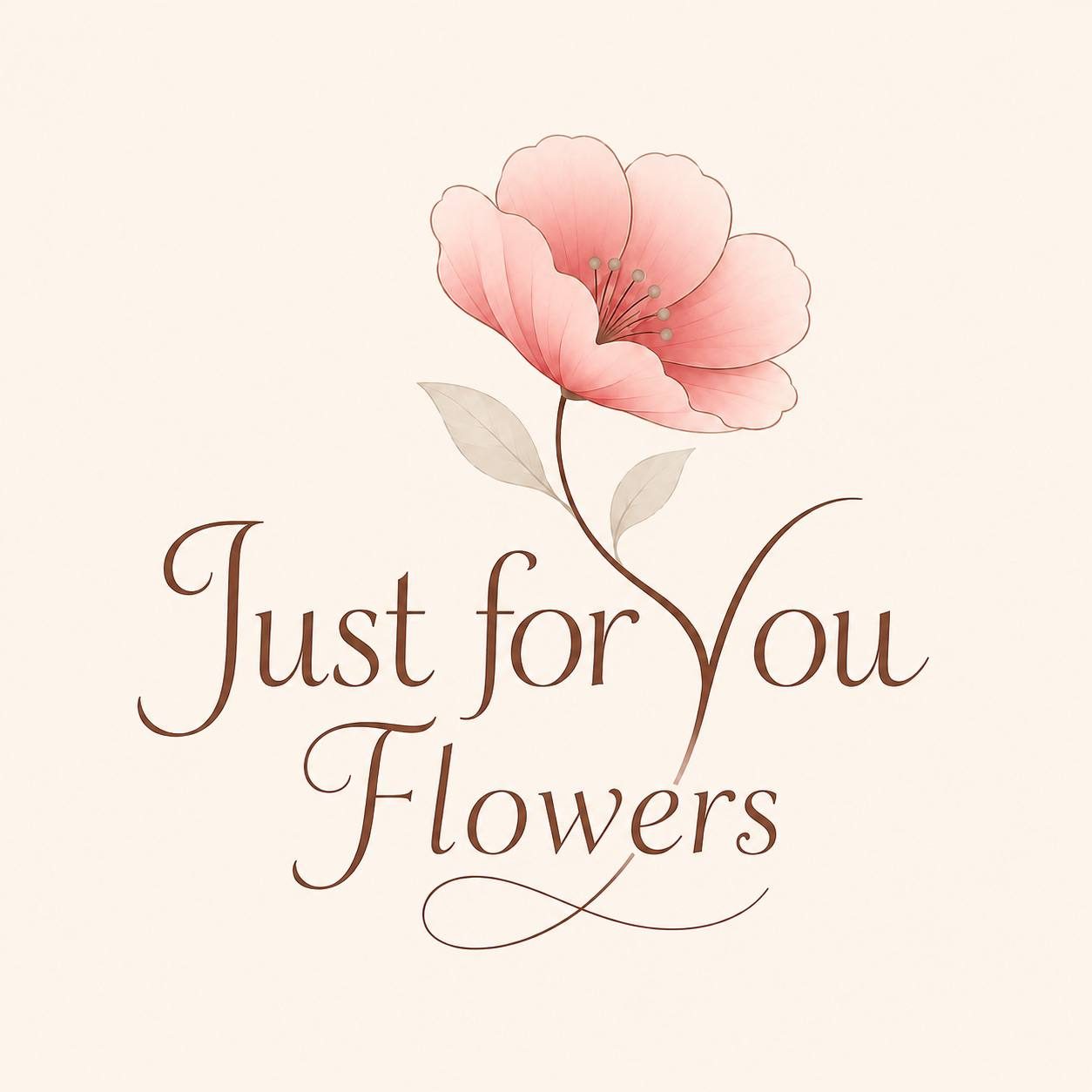 Just for You Flowers logo